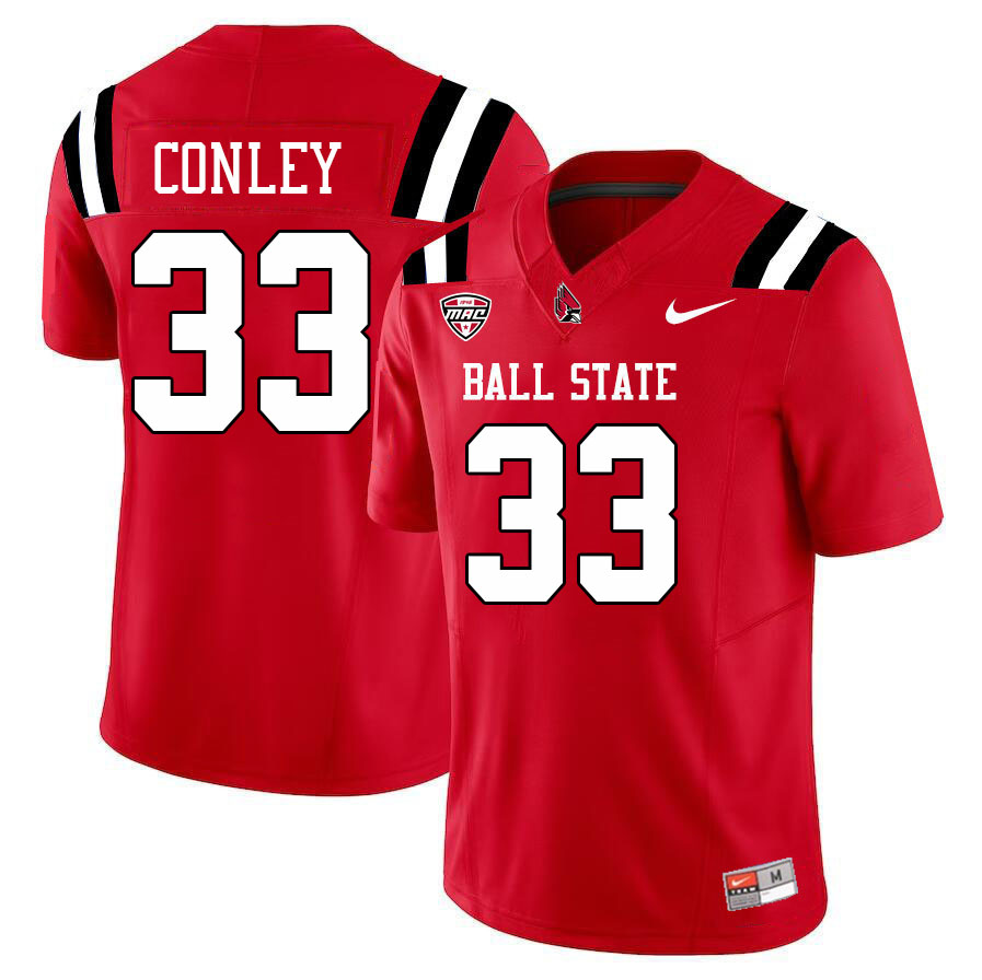 Darin Conley Ball State Jersey,Ball State Cardinals #33 Darin Conley Jersey Youth College-Cardinal